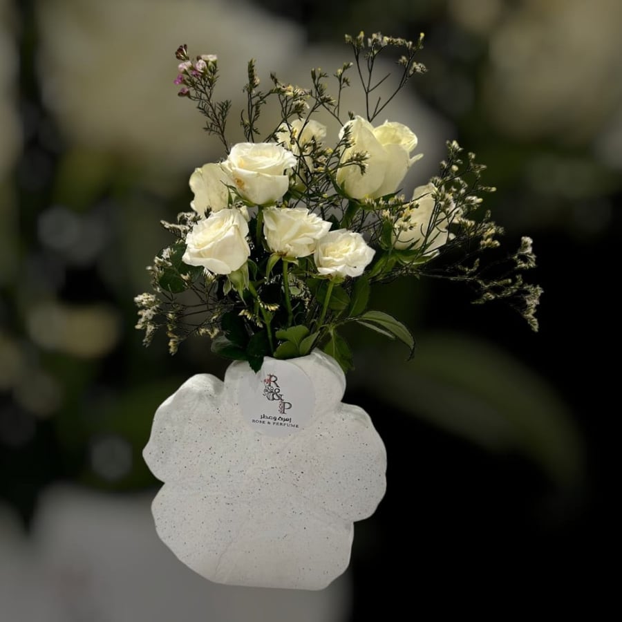 فازة بيبي جوري ابيض  Vase Baby Gori White