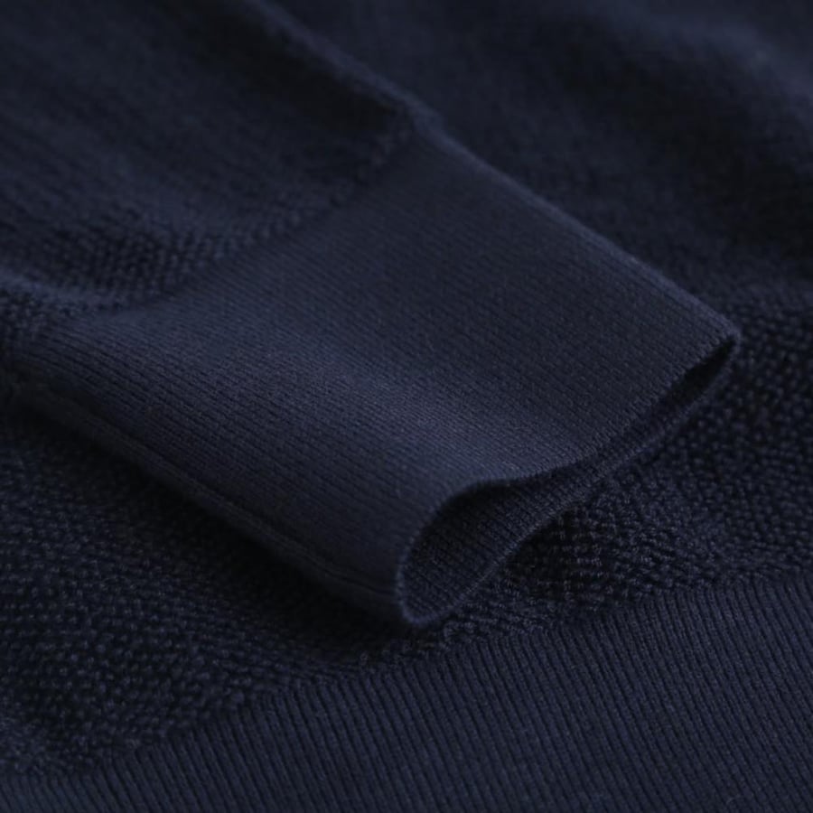 Loewe Anagram Zip-Up Hoodie Navy Blue