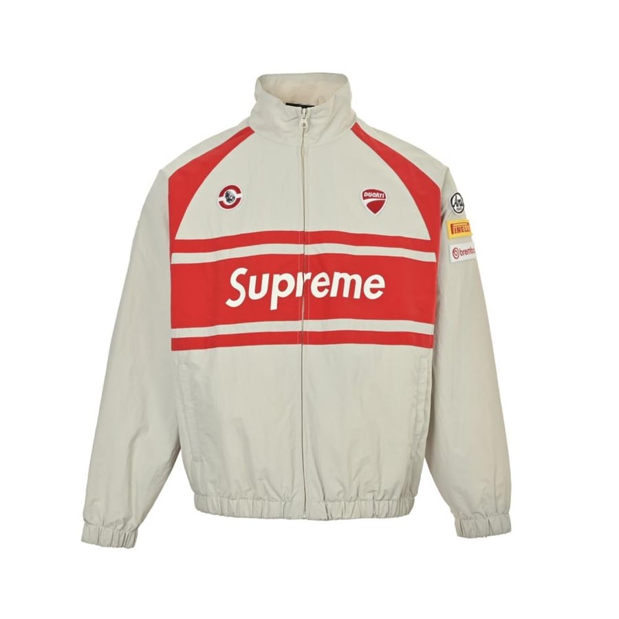 Supreme x Ducati Track Jacket Off White/Red SS24