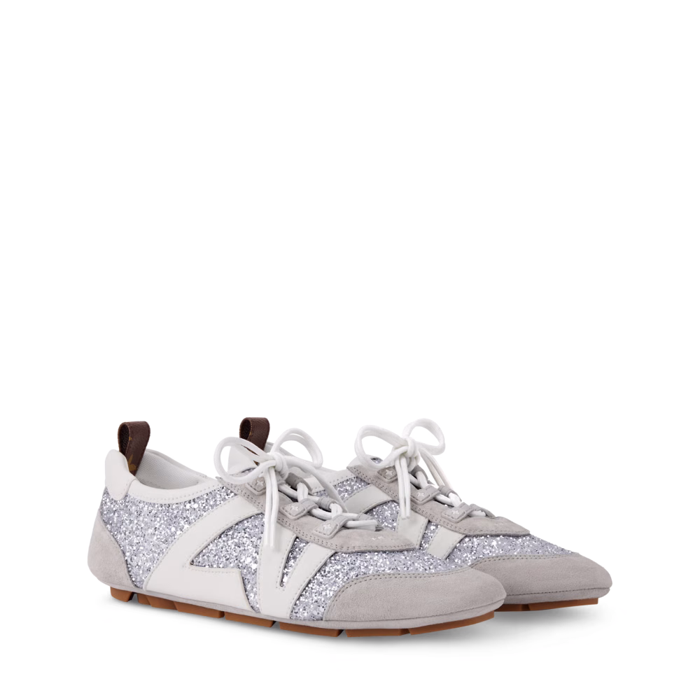 Louis Vuitton LV Sneakerina Sequin Metallic Silver