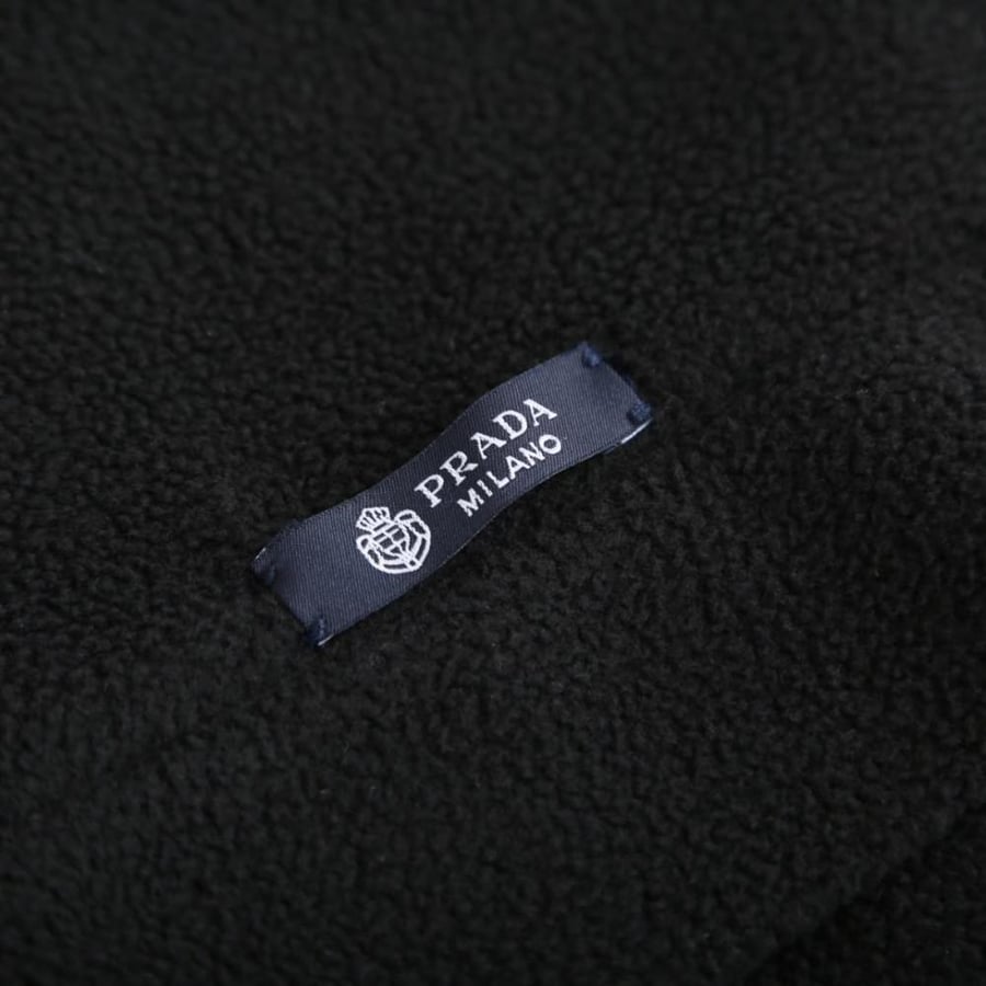 Prada Hooded Technical Fabric Blouson Jacket Black