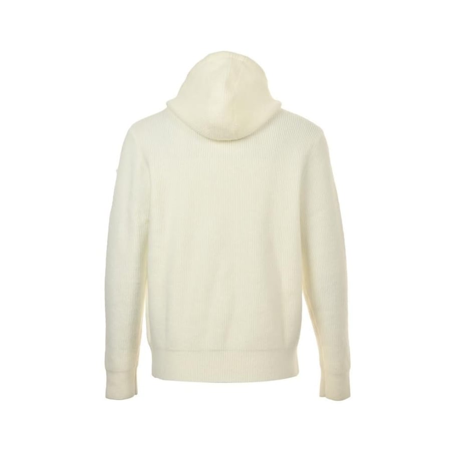 Miu Miu Solid Zip-Up Hoodie Jacket Off-White