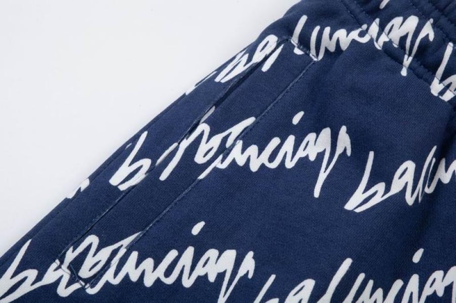Balenciaga logo track shorts