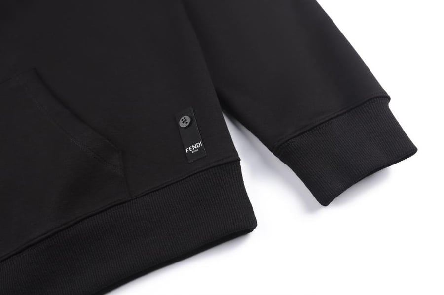 Fendi Cotton Hooded Sweatshirt Black
