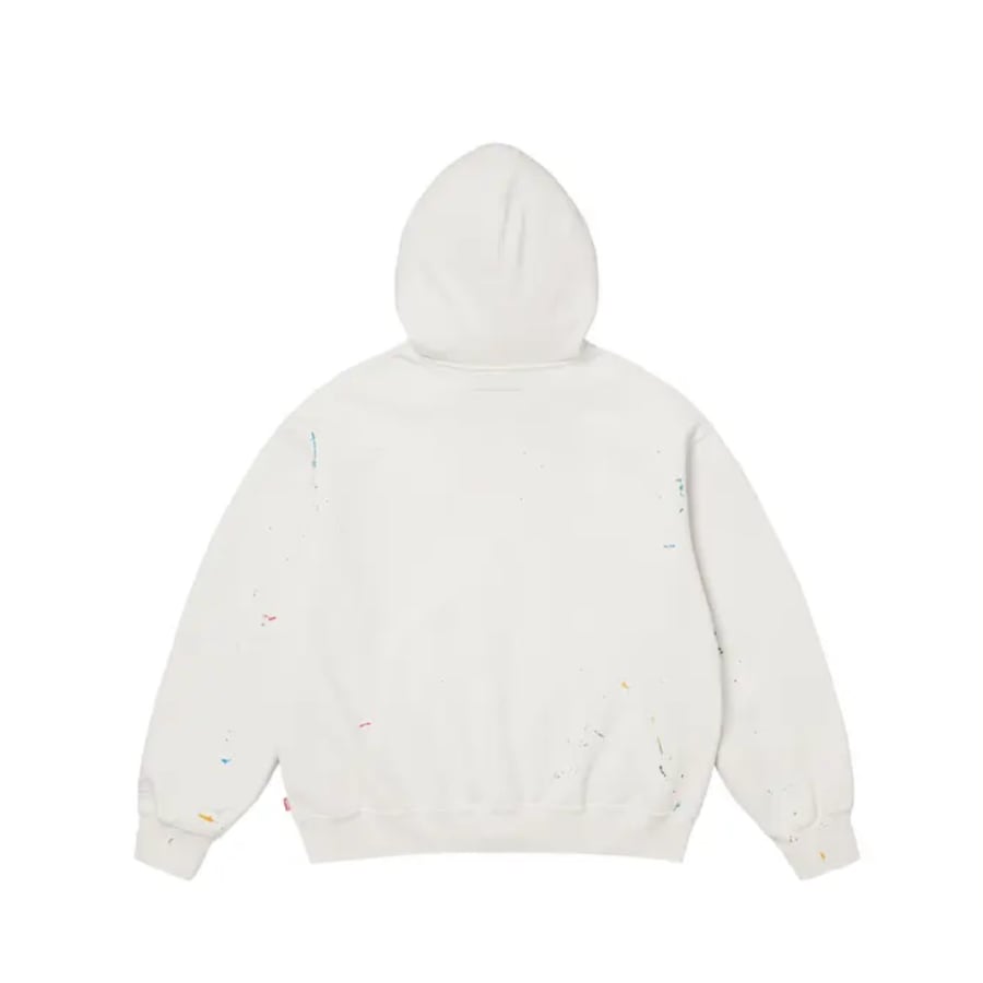 Supreme x MM6 Maison Margiela Box Logo Zip-Up Hooded Sweatshirt White
