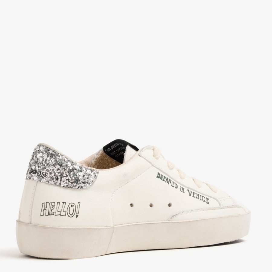 Golden Goose Kids Super-Star Sneaker White / Neon Pink
