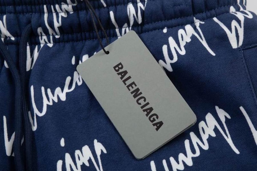 Balenciaga logo track shorts