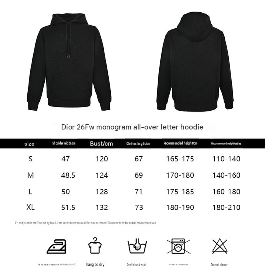Dior CD Icon Hooded Sweatshirt Ecru