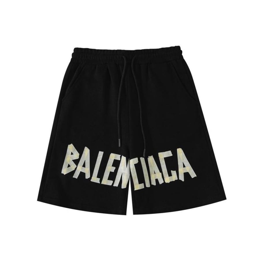Balenciaga logo track shorts