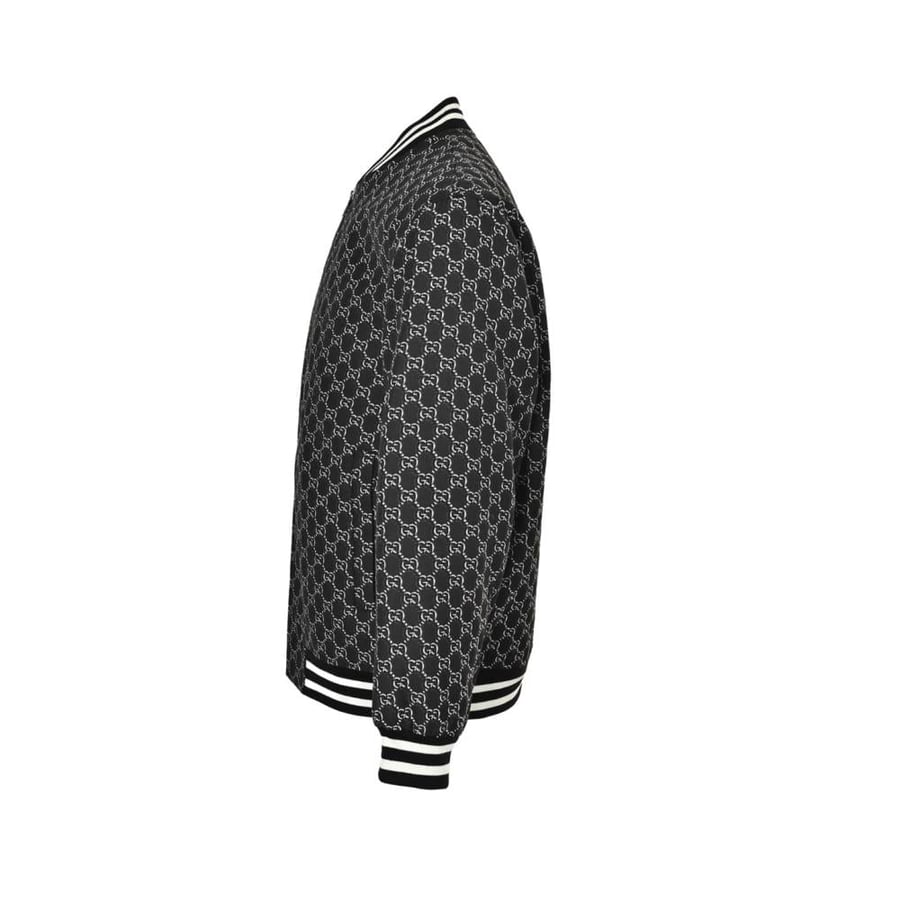 Gucci Reversible Nylon Twill Zip Bomber Jacket