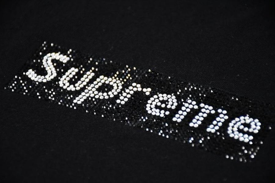 Supreme Swarovski Box Logo
