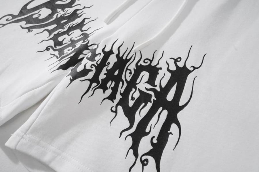 Balenciaga logo track shorts