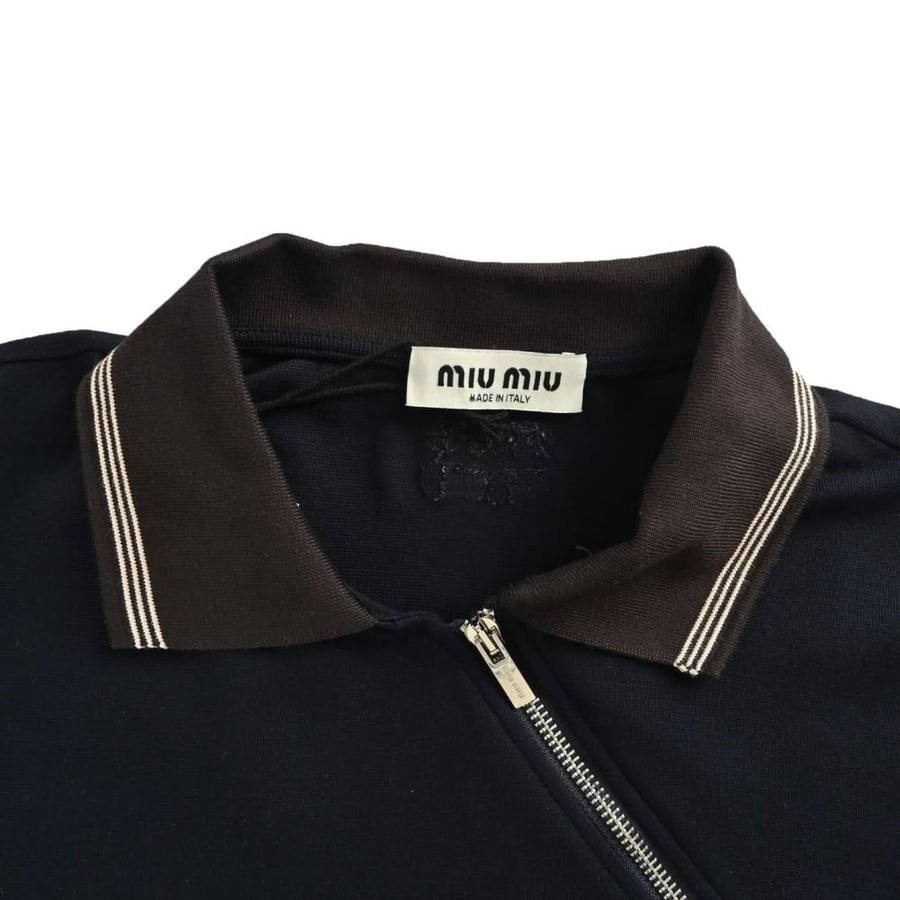 Miu Miu Two-Toned Polo Sweatshirt