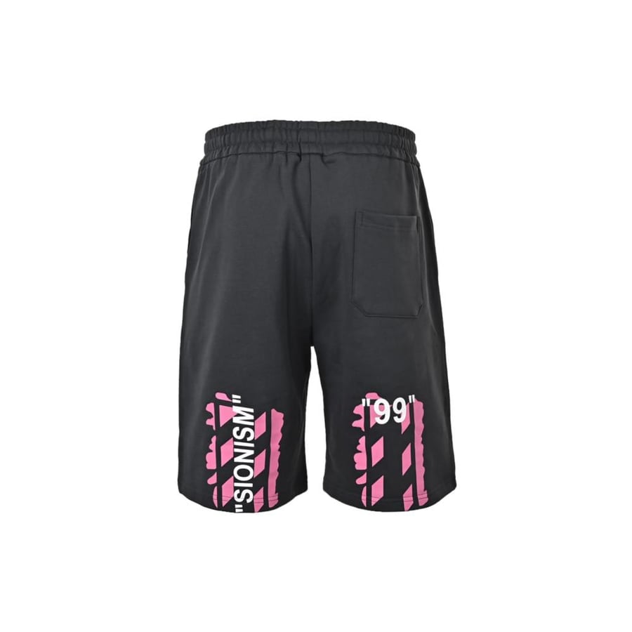 Off-White Logo Print Sweat Shorts Black