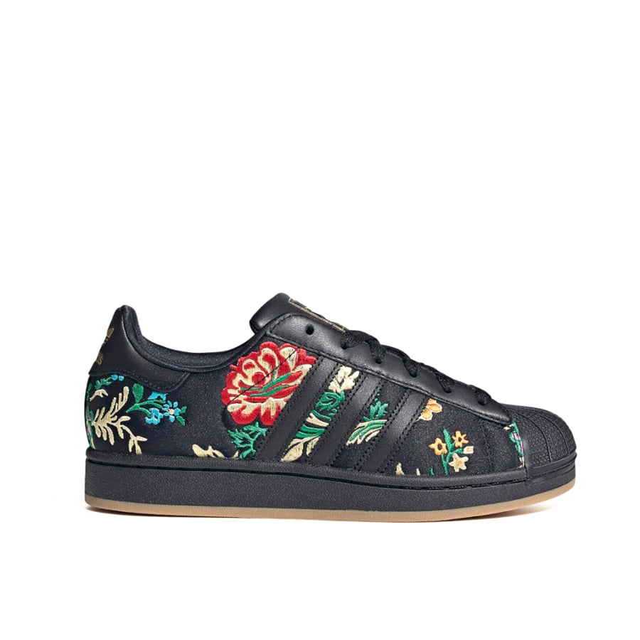 adidas Superstar II Shoes Cream White / Floral Stitching