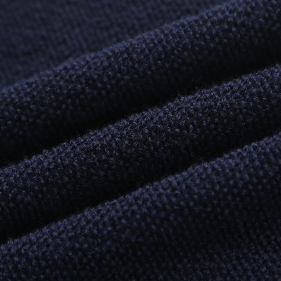Loewe Anagram Zip-Up Hoodie Navy Blue