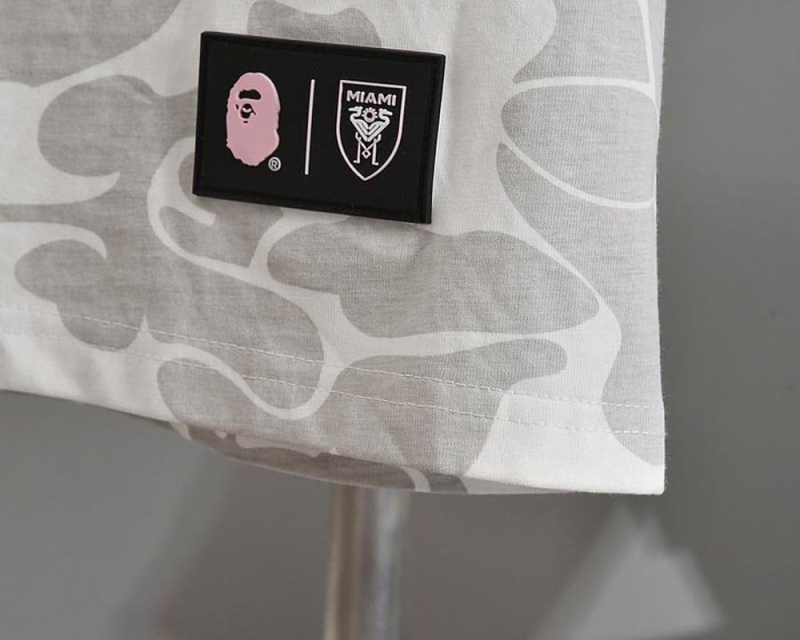 BAPE x Inter Miami CF Camo Tee White