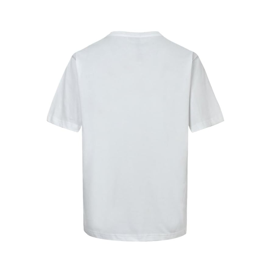 Miu Miu Open-Thread Embroidered Pocket Logo T-Shirt White