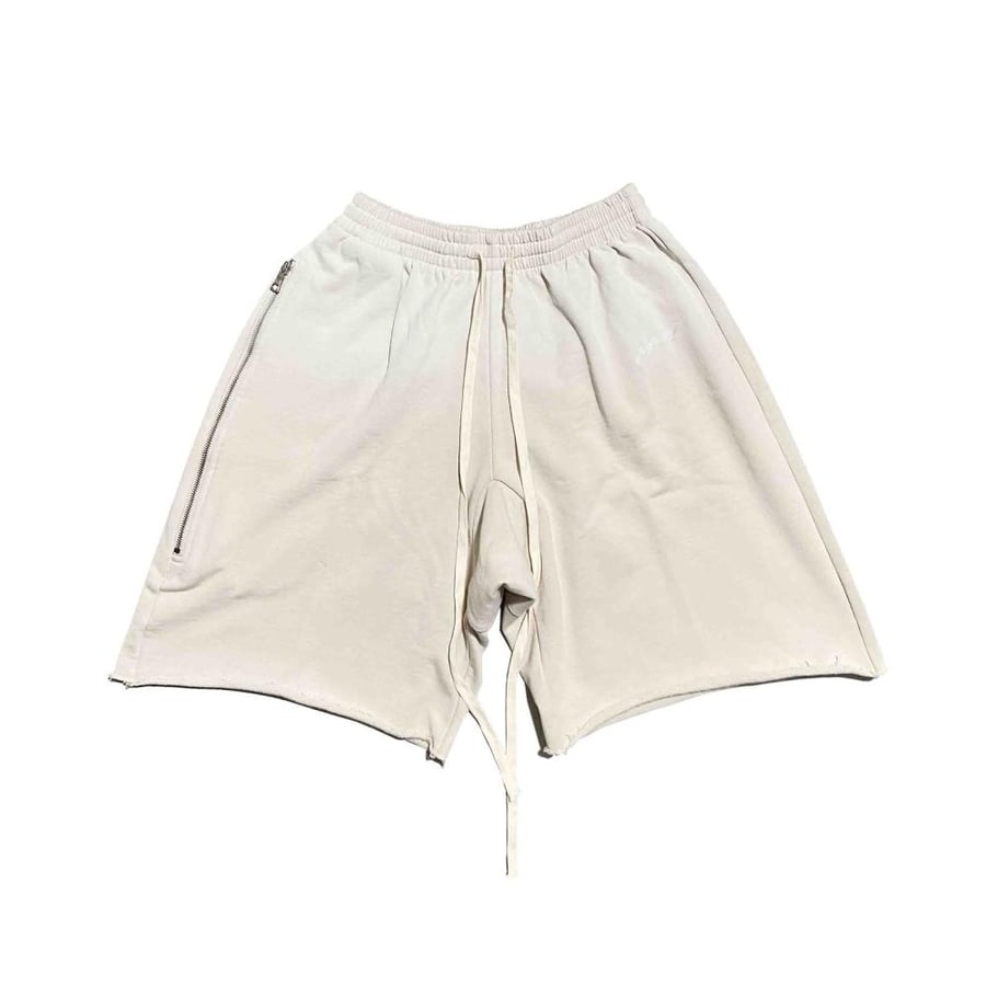 ERTY ASK 10th Anniversary Limited RIRI Long Zipper Distressed Shorts Black