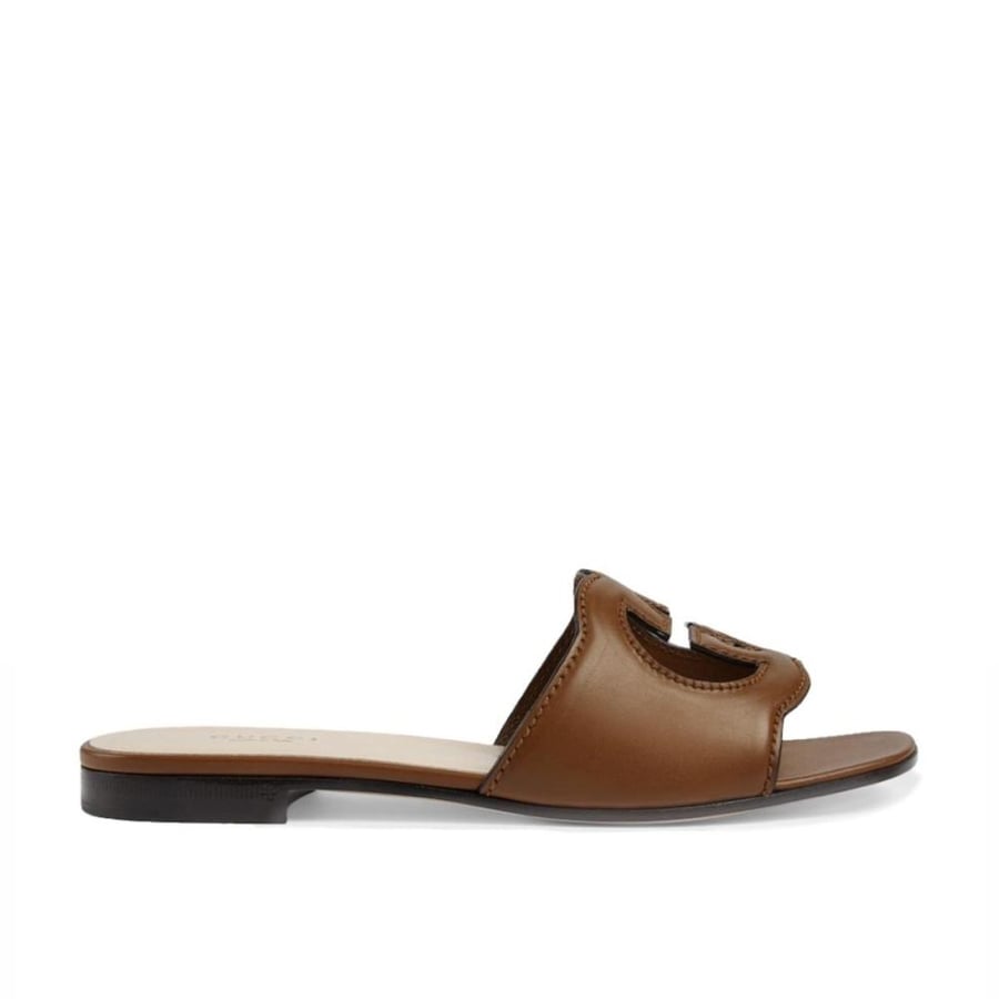 WOMEN'S SLIDE SANDAL WITH INTERLOCKING G