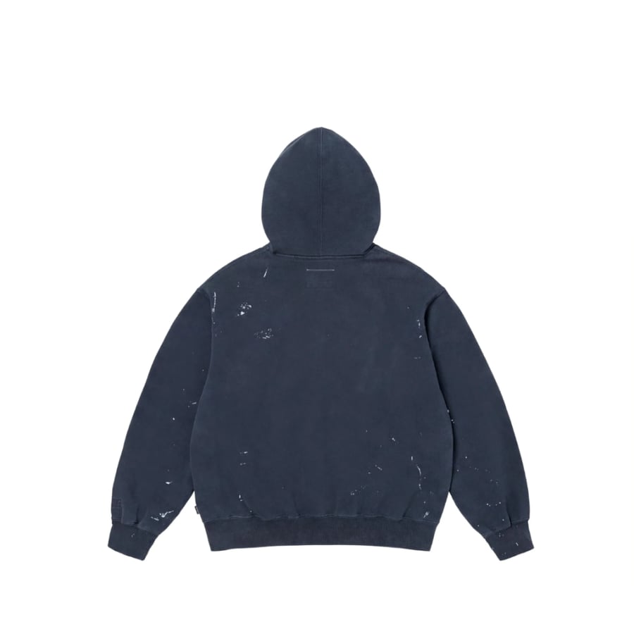 Supreme x MM6 Maison Margiela Box Logo Zip-Up Hooded Sweatshirt Navy