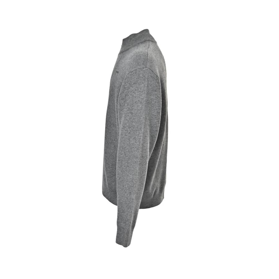 Miu Miu Long-Sleeved Cotton Jersey T-Shirt Grey
