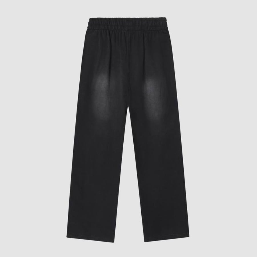 Balenciaga logo-embroidered velour track pants