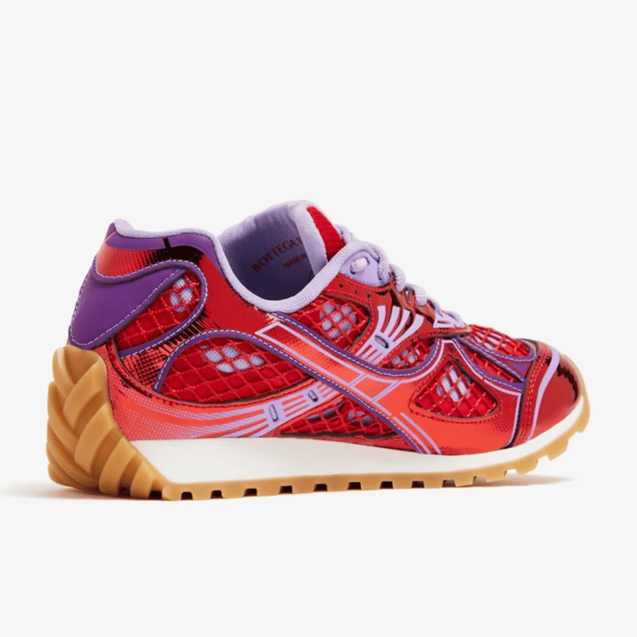 Bottega Veneta Orbit Sneakers Metallic Red Wisteria