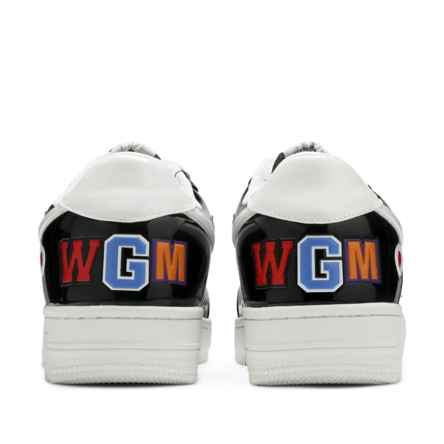 A Bathing Ape BAPE STA Low Shark Black / White