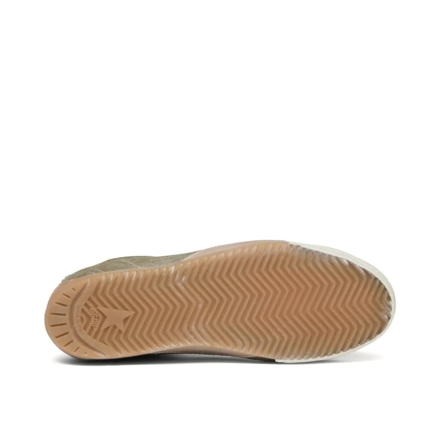 True-Star in olive suede with gold star