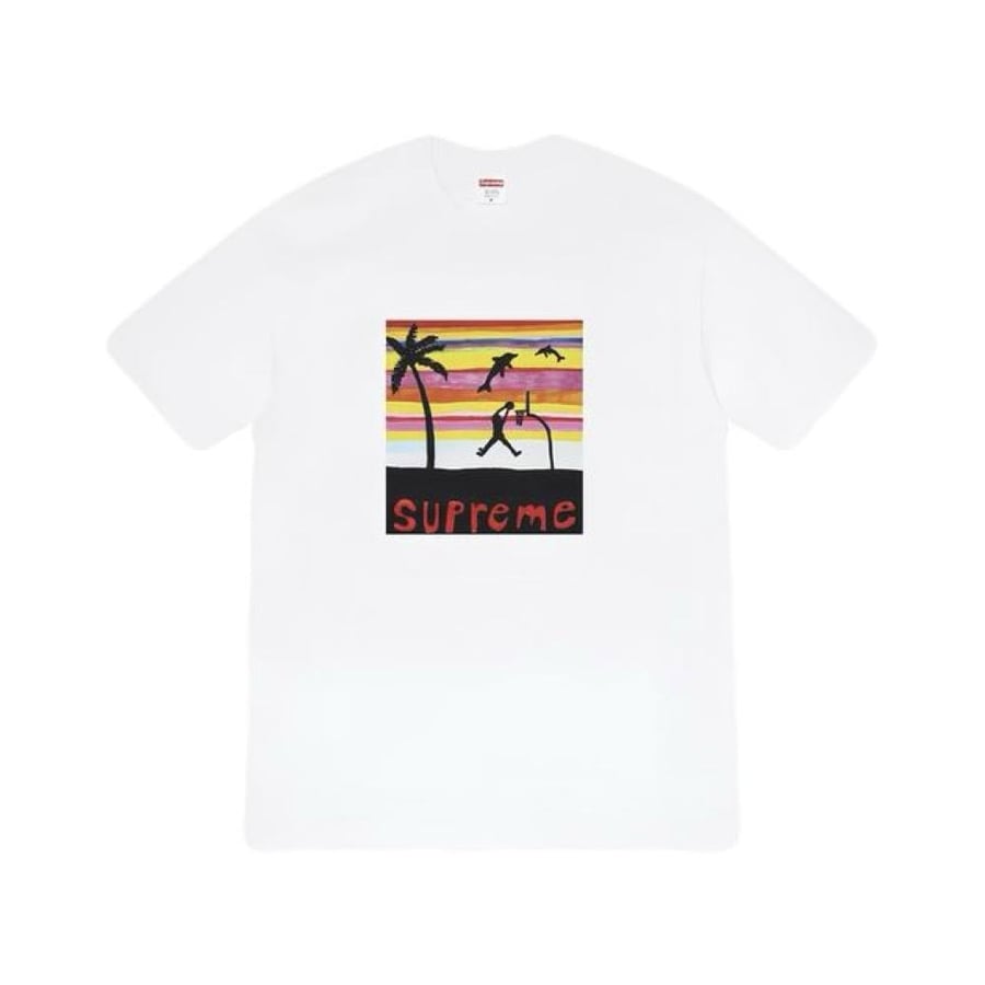 Supreme logo cotton T-shirt