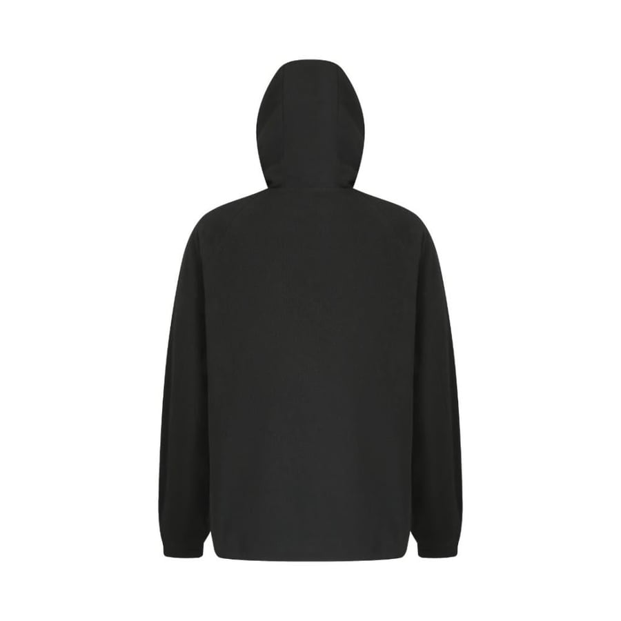 Prada Hooded Technical Fabric Blouson Jacket Black