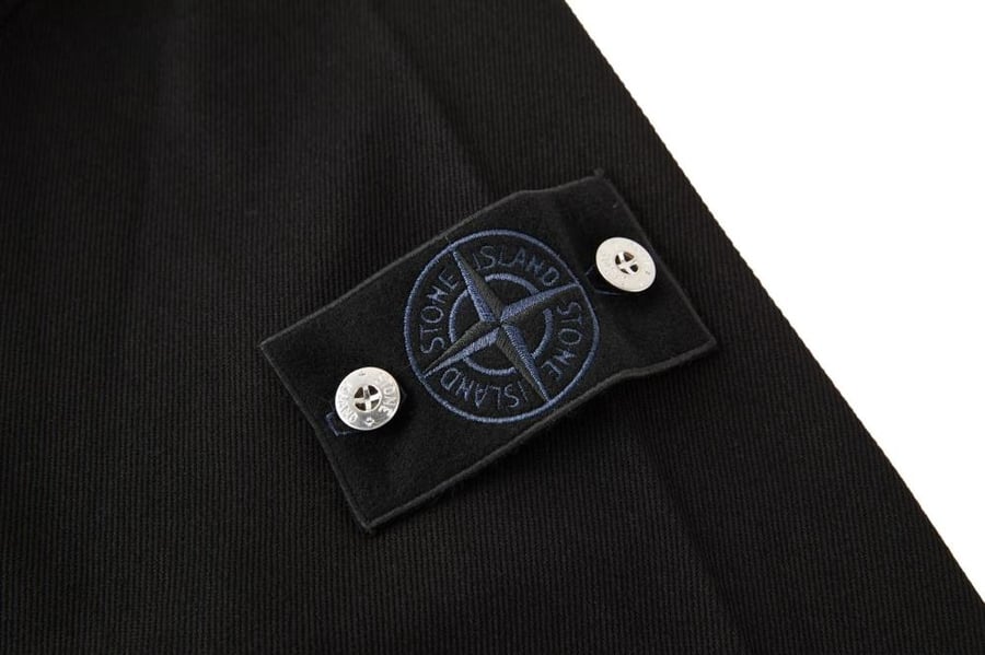 Stone Island Cotton Denim Overshirt Black