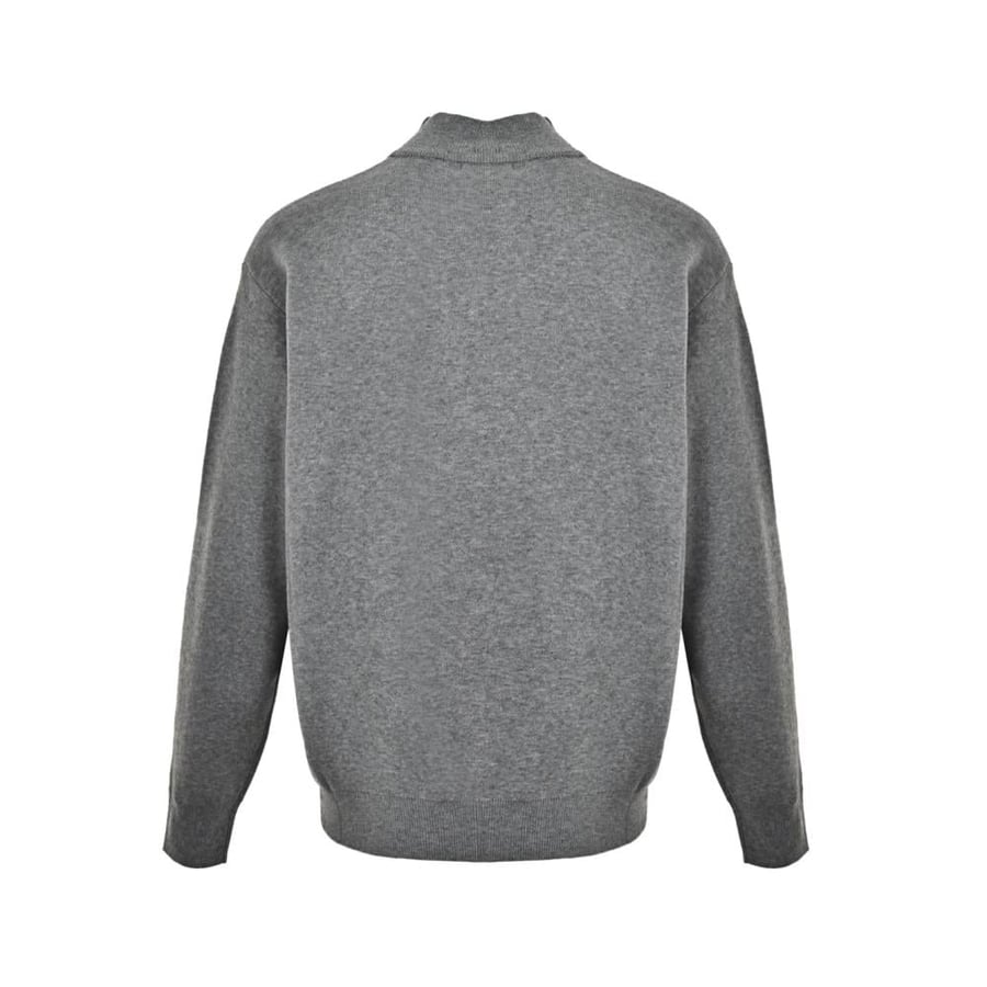 Miu Miu Long-Sleeved Cotton Jersey T-Shirt Grey