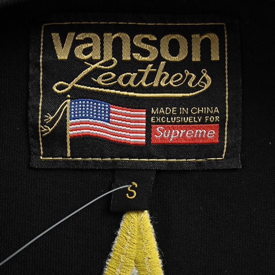 Supreme x Vanson Leathers Long-Sleeve Top Black SS26