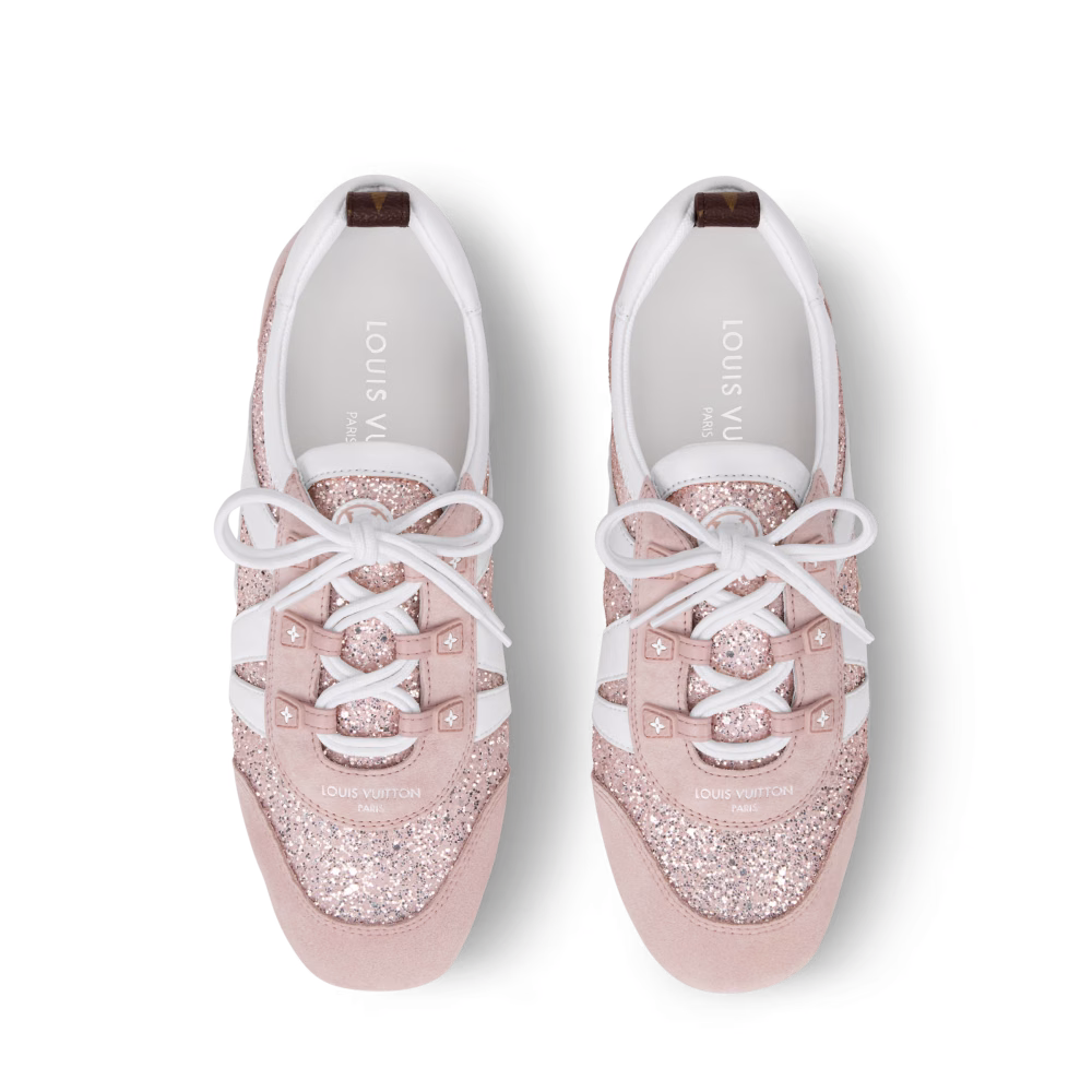 Louis Vuitton LV Sneakerina Sequin Rose Clair