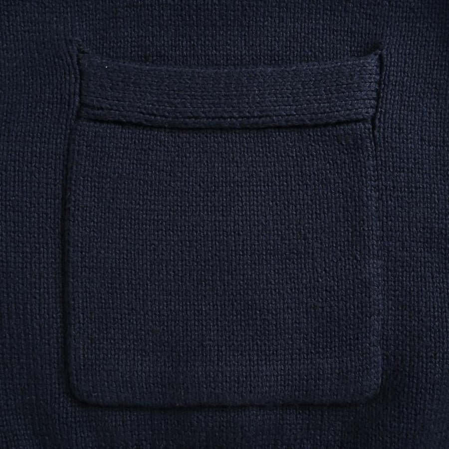 Polo Ralph Lauren Cotton V-Neck Cardigan Navy Blue