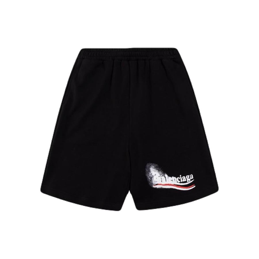 Balenciaga logo track shorts