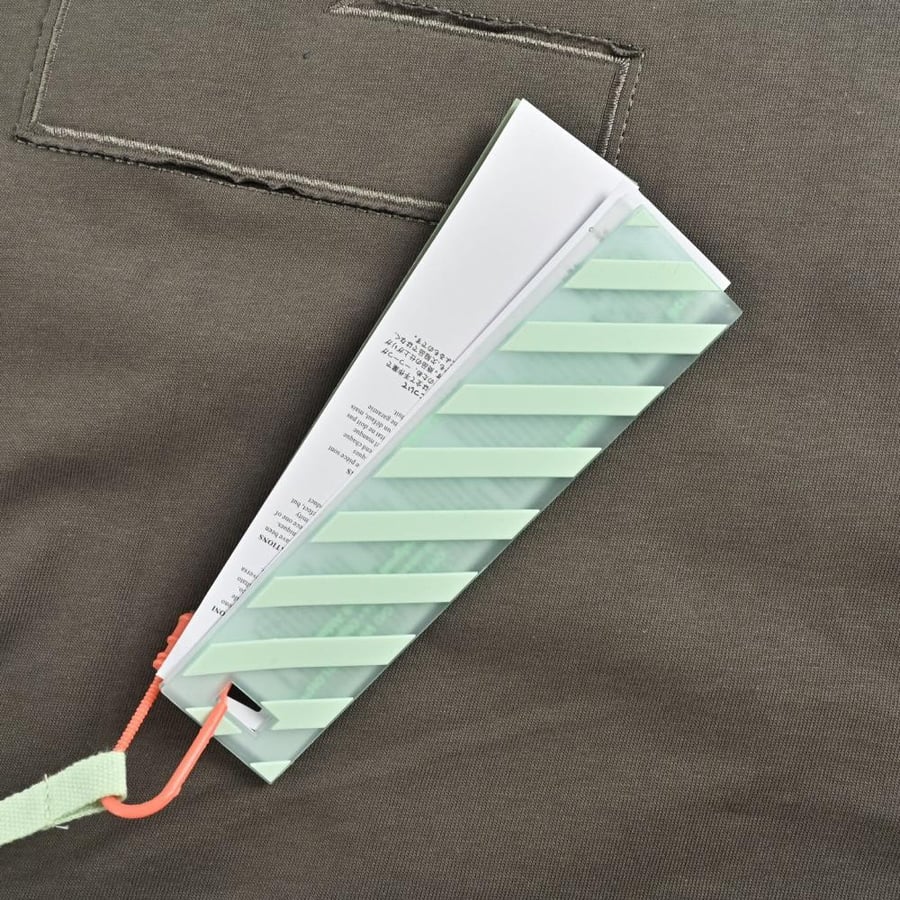 Off-White Stitched Arrows Logo T-Shirt Olive Grey