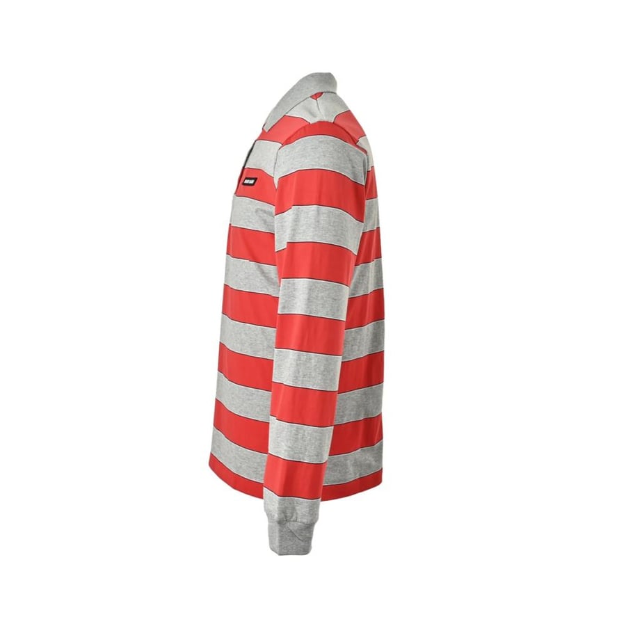 Miu Miu Striped Jersey Polo Shirt Blue / Grey
