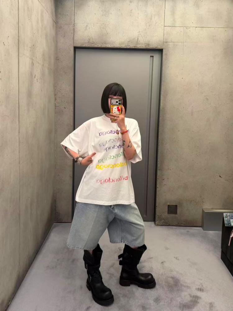 Balenciaga Languages  T-Shirt White