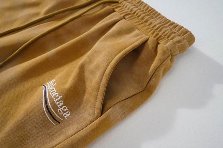 Balenciaga logo track shorts