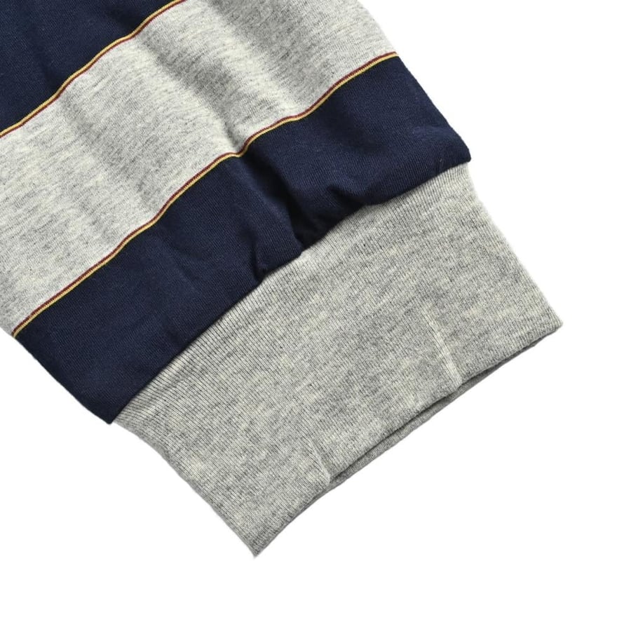 Miu Miu Striped Jersey Hoodie Blue / Grey