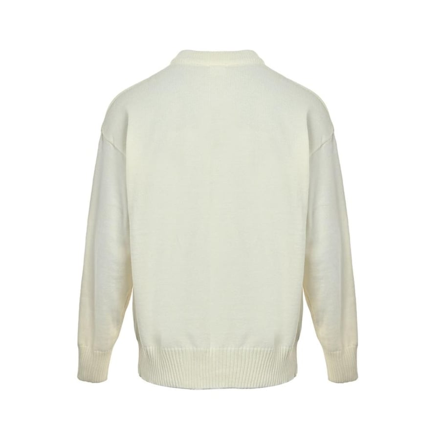 Ami Paris off-white wool crewneck sweater