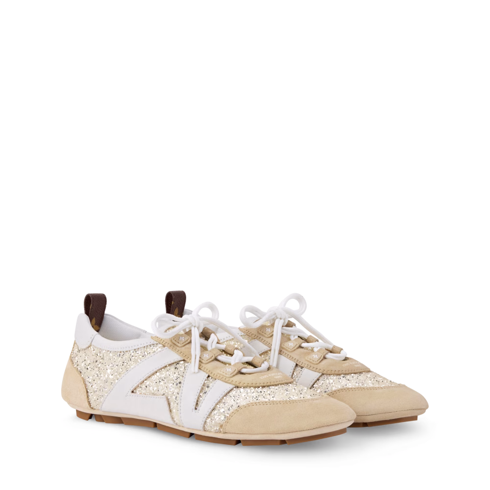 Louis Vuitton LV Sneakerina Sequin Metallic Gold