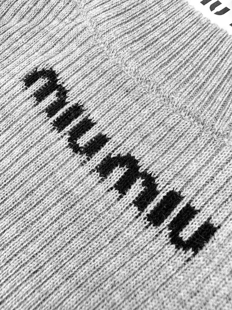 Miu Miu Seamless Mélange T-Shirt Grey