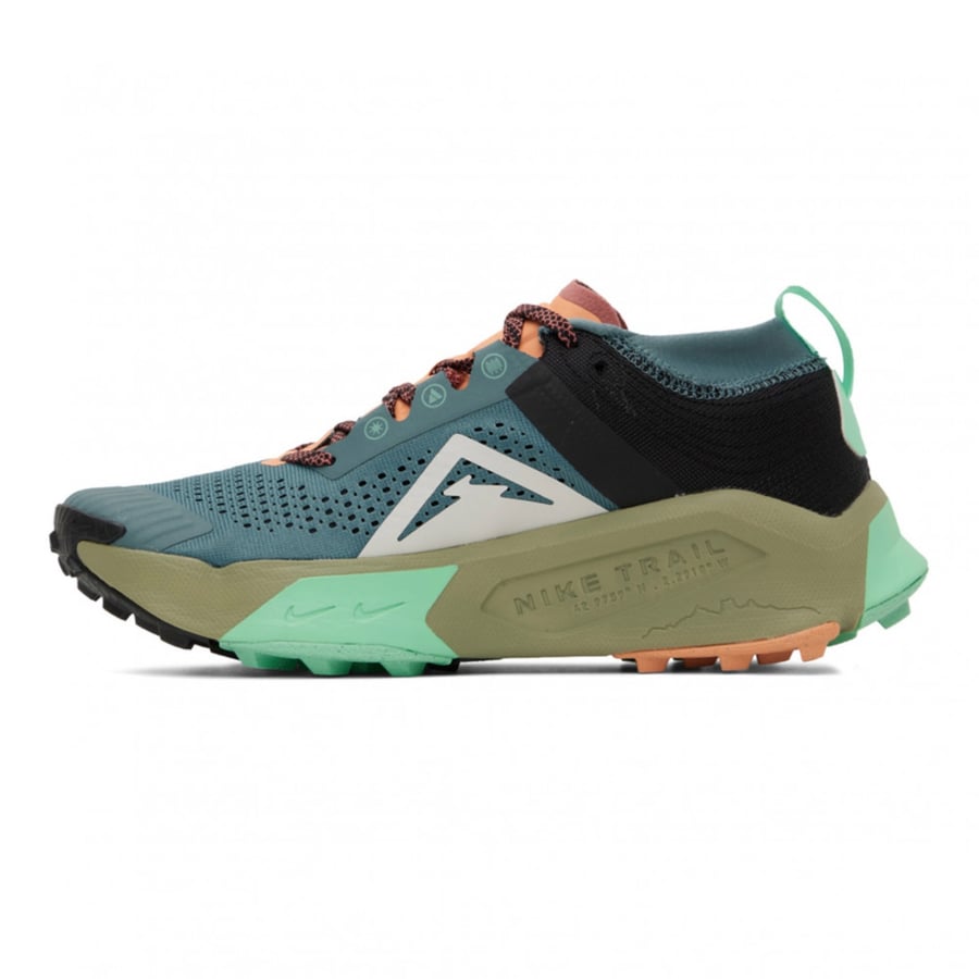 NIKE Blue & Green ZoomX Zegama Sneakers