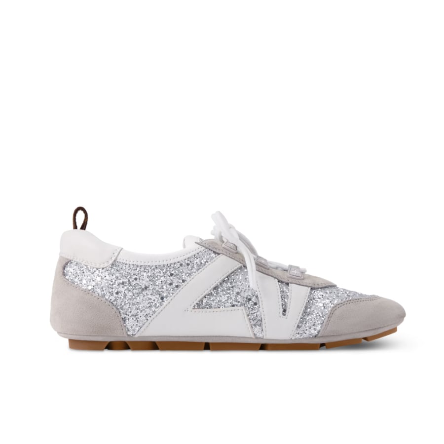Louis Vuitton LV Sneakerina Sequin Metallic Silver