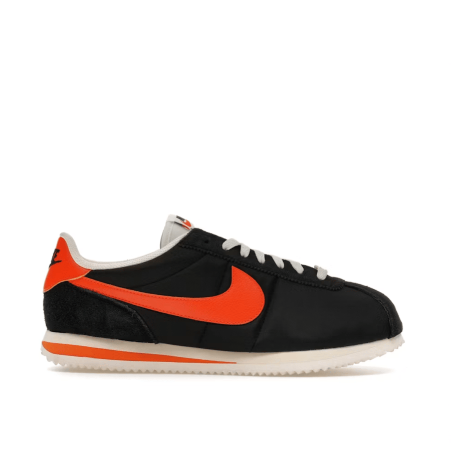 Nike Cortez TXT "Black / Sail / Safety Orange"
