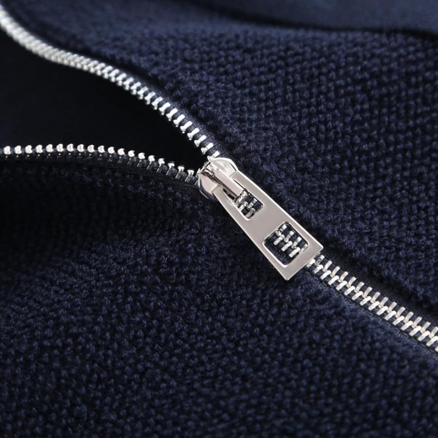 Loewe Anagram Zip-Up Hoodie Navy Blue